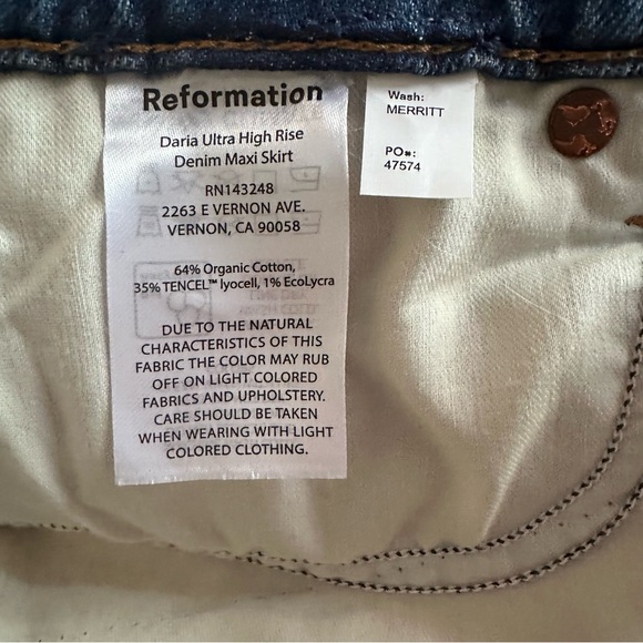 *NWT* Daria High Rise Denim Maxi Skirt (25) - Picture 14 of 14